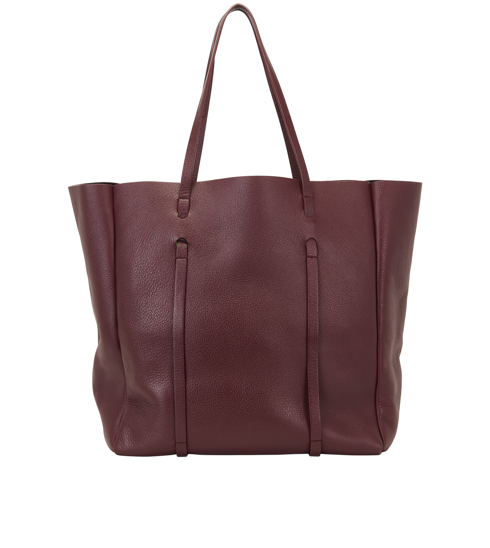 Everyday Tote, &pound;395, Handbags, Burgundy, Leather, Back view